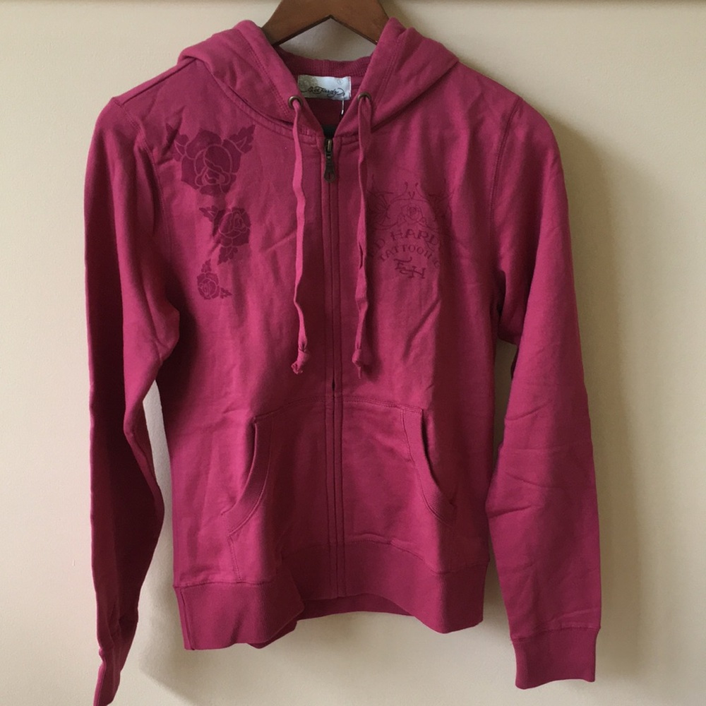 NWT Vintage Ed Hardy zip up hoodie